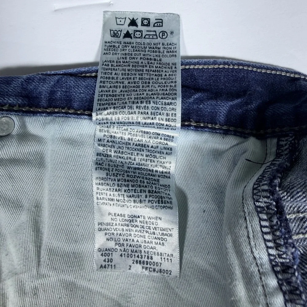 Levi's 569 Straight Leg Jeans Mens 40x30 Blue Denim Cotton Loose Fit‎ Black Tag